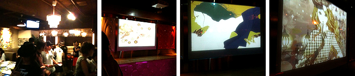 CREATORS SPREAD PARTY 04 bluerosesスライド作品上映